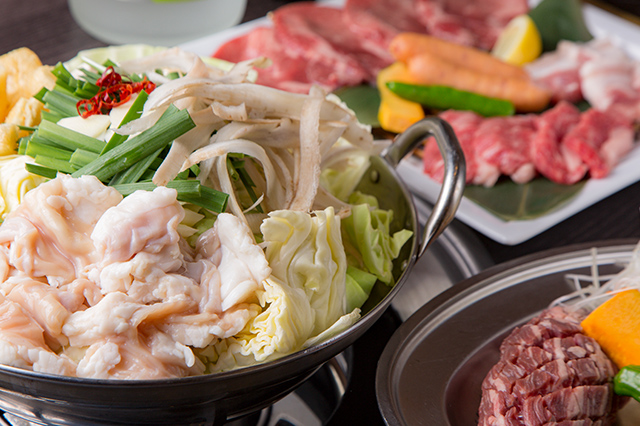 もつ鍋&焼肉コース